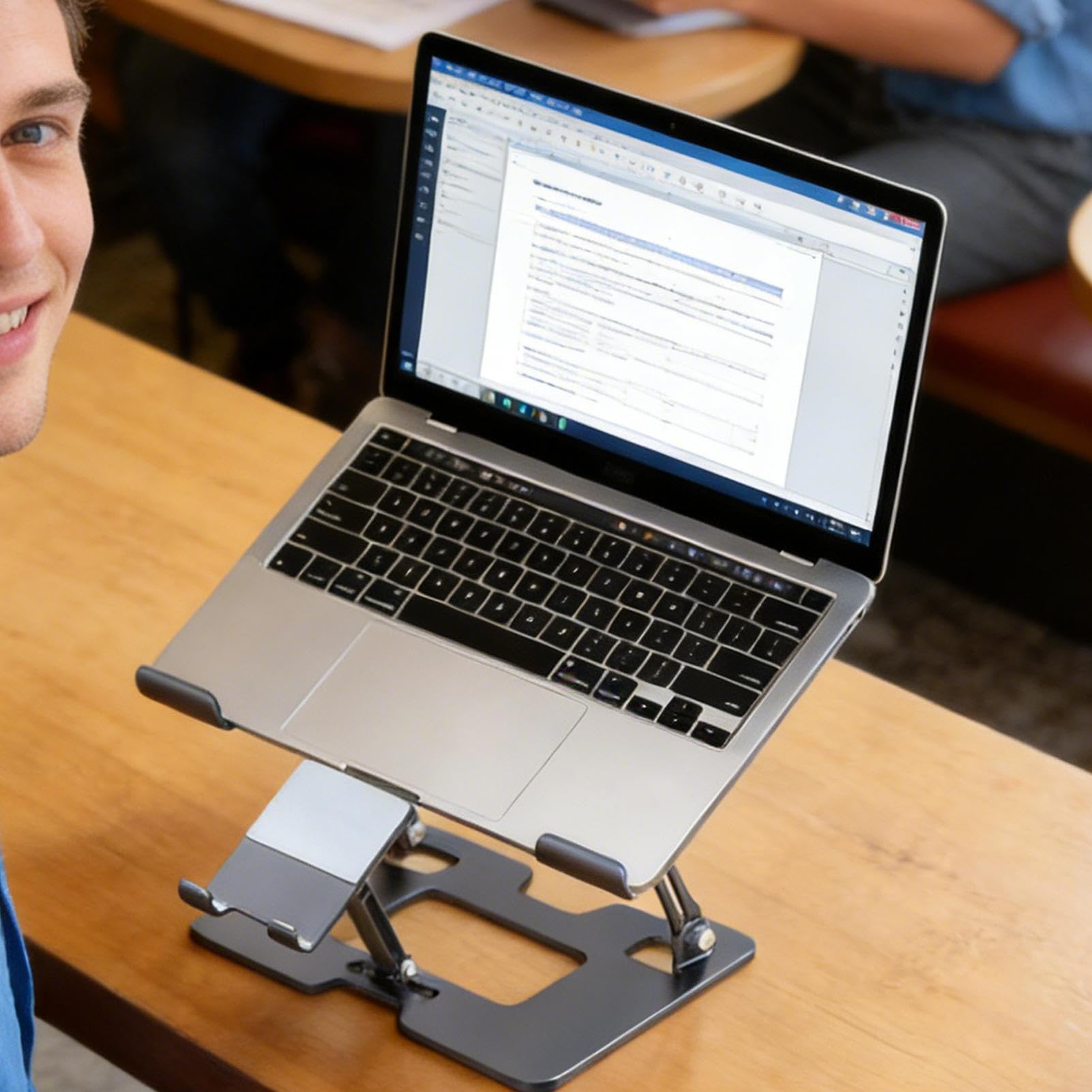 Podstawka Pod Laptop Na Biurko 5 Pozycji Regulacji Wysokości Chłodząca