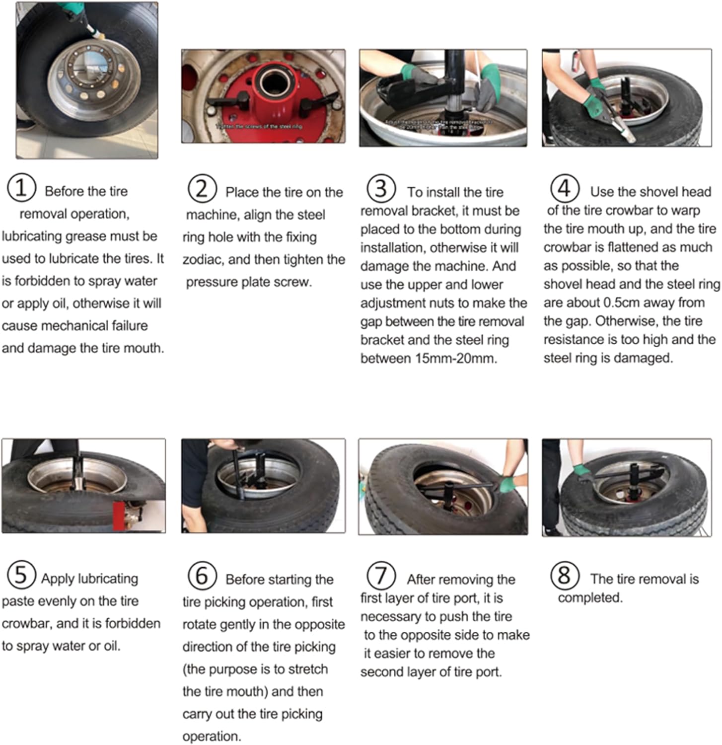 TECHTONGDA Electric Tire Changer Portable Auto Wheel Changing Machine for R16 R17.9-19.5 R22.5 Tire 110V 4kW