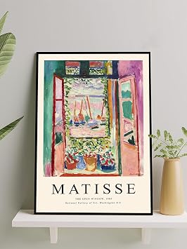 Postermanya Henri Matisse, The Open Window, A k Pencere, Fovizm Sanatsal  er eveli Tablo -  er eveli Poster