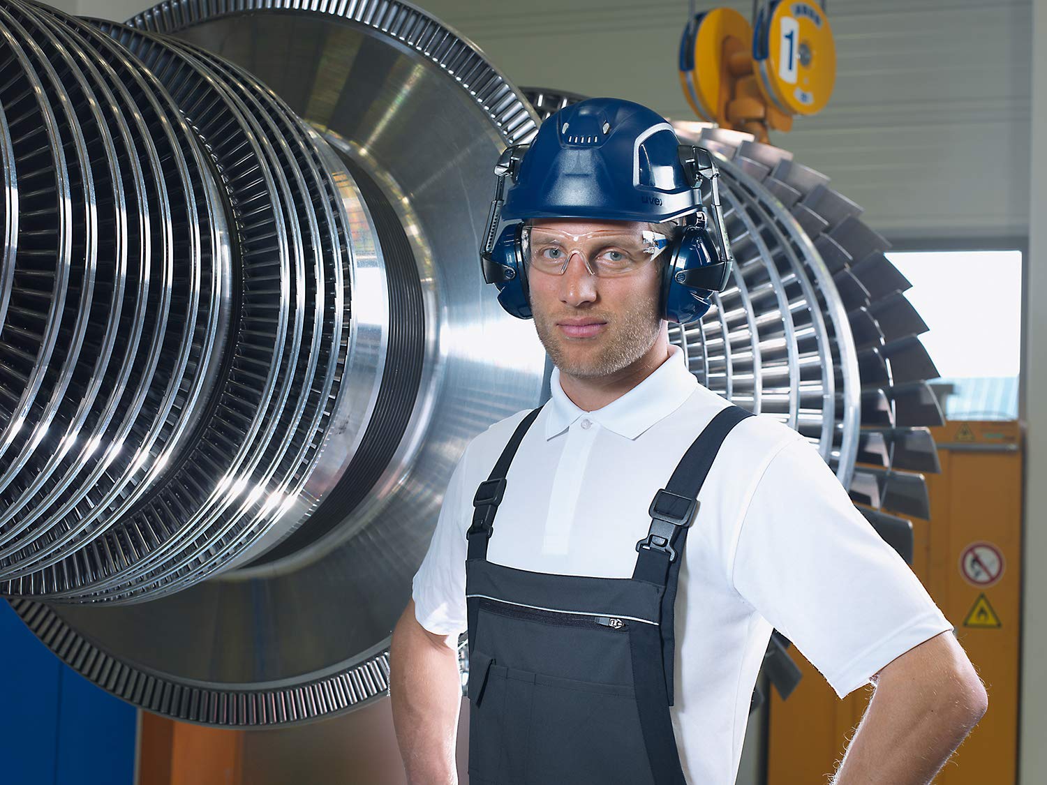 Uvex 9772531 Casque de Protection Pheos B-S-WR - Casque de Travail ventilé pour Chantier - Bleu