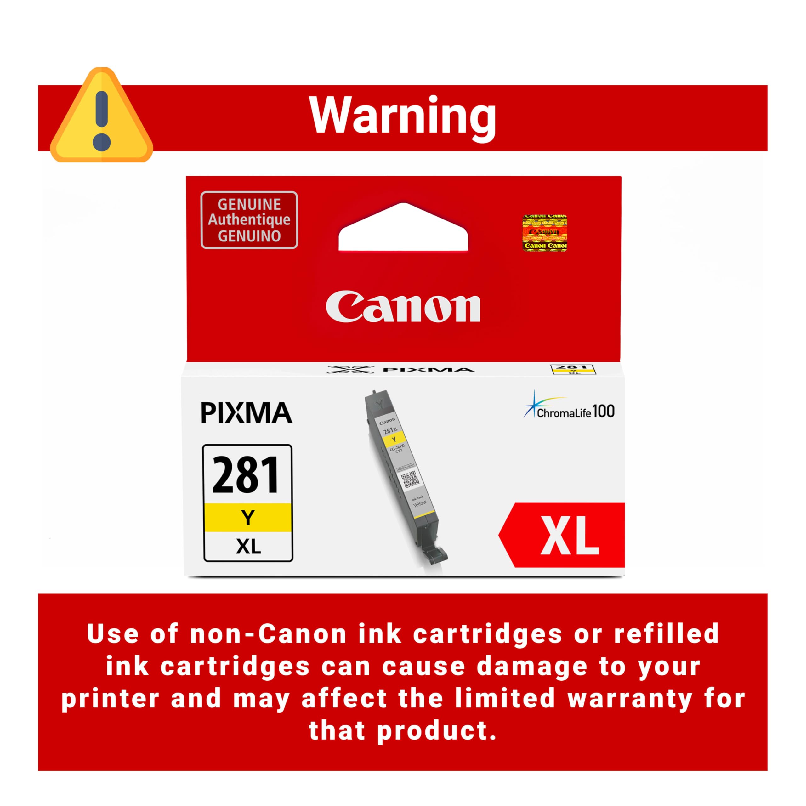 Amazon.com: Canon CLI-281 XL Genuine Yellow Ink Tank