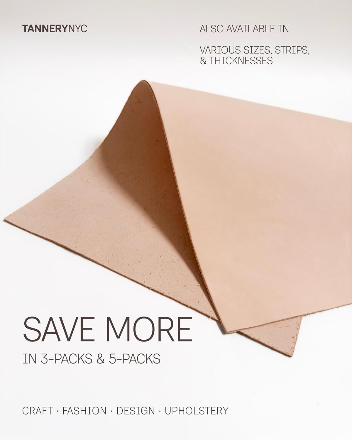 8.5"x11" Premium Natural Vegetable Tanned Tooling Leather 3-4 oz (1.2–1.6mm) | Pre-Cut Full Grain Grade A Cowhide for DIY Projects, Stamping, Carving, Dyeing, Molding (1 Piece)