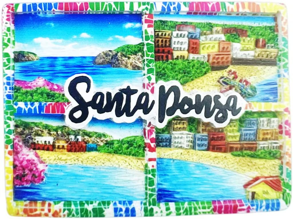 Santa Ponsa Mallorca Spain Fridge Magnet Refrigerator Magnet Decoration Magnet Sticker Souvenir Resin Crafts