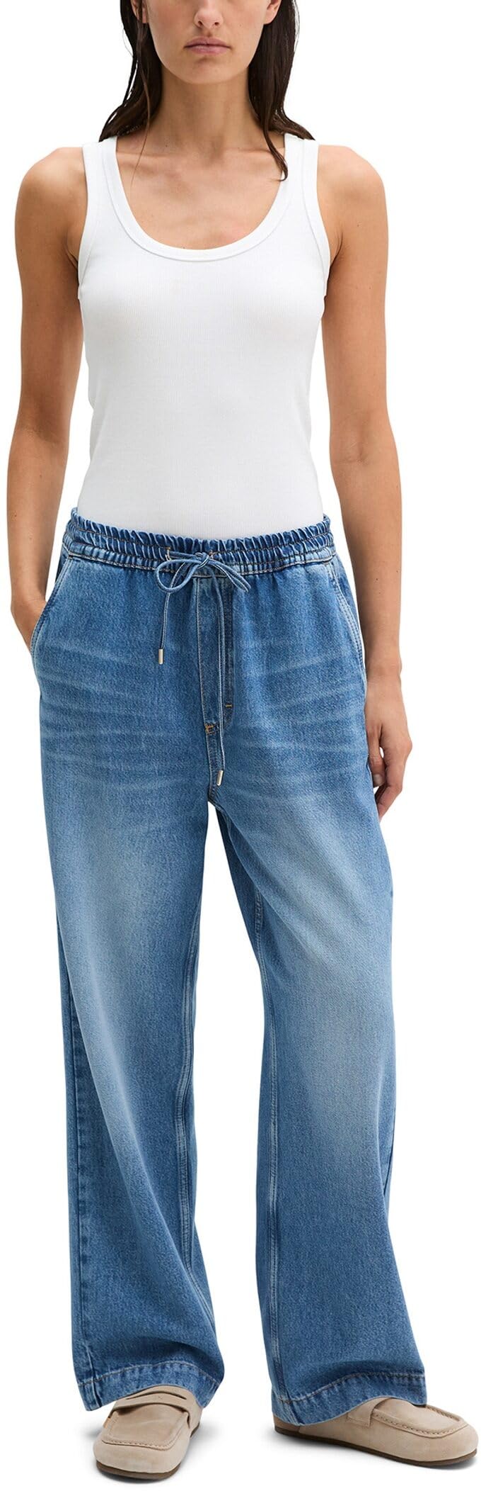 Marc OߴPolo Damen Jeanshose Cropped Straight Fit