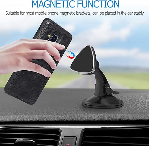 Miniatura 7 de Asuwish Funda de teléfono para Samsung Galaxy S9 Plus Funda desmontable con protector de pantalla de vidrio templado y soporte para tarjeta de