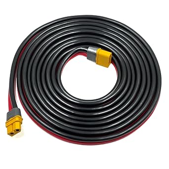XT60 Extension Cable 10AWG XT60 Female to Male Connector Adapter Compatible for Power Station Solar Panel RC Battery 10FT