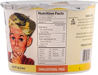 Foska Oatmeal Instant Porridge, Banana, 2.6 oz (Pack of 12)