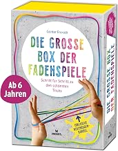 Moses. Die große Box der Fadenspiele, 18 Fadenspiel Tricks auf Klappkarten inkl Regenbogen Kordel, Fingerspiel für die Pause, den Schulhof oder Garten