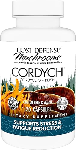 Miniatura 9 de Host Defense CordyChi Cápsulas - Suplemento energético y de apoyo inmunológico - Suplemento Cordyceps y hongo Reishi para relajación y apoyo