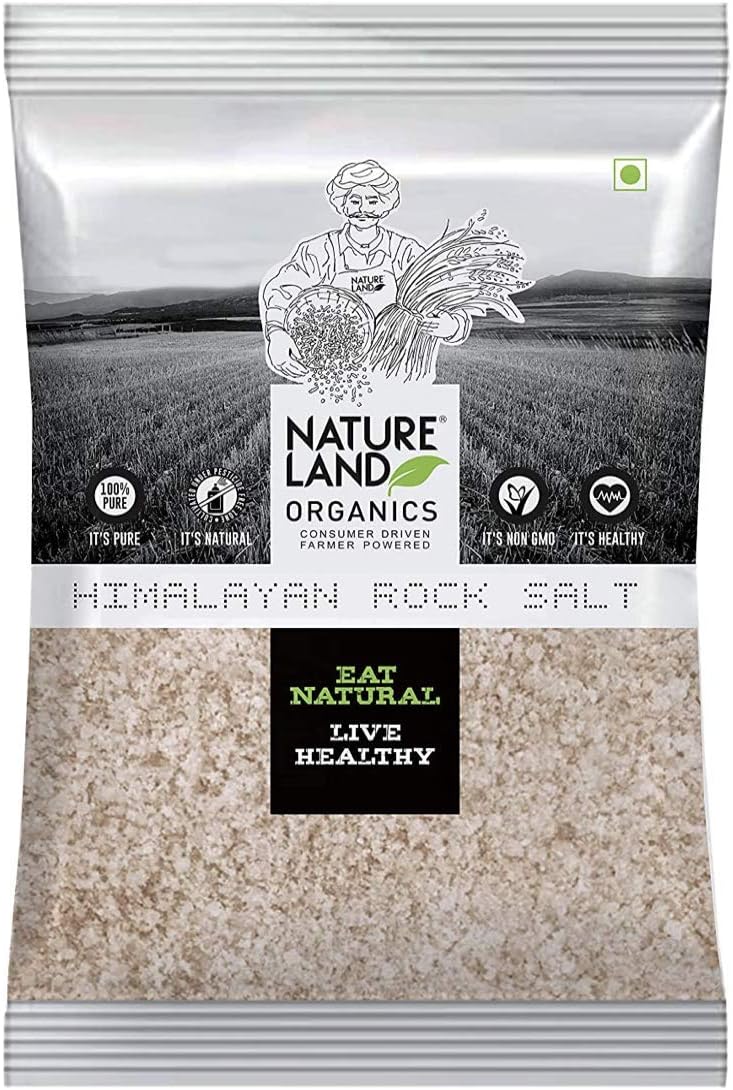 Nature Land Organics Himalayan Pink Rock Salt-500G Pouch
