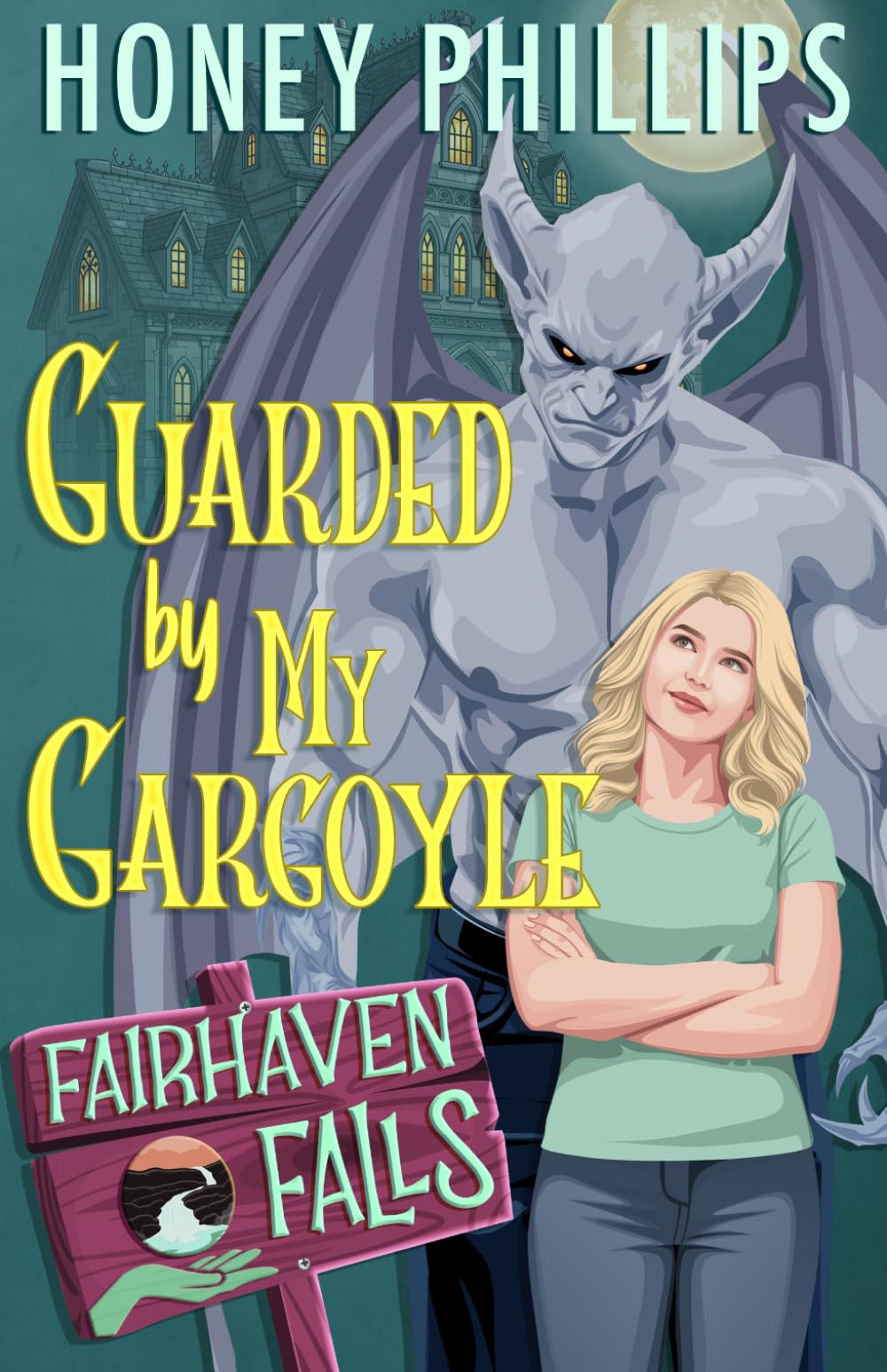 Guarded by My Gargoyle: A Cozy Monster Romance (Fairhaven Falls)