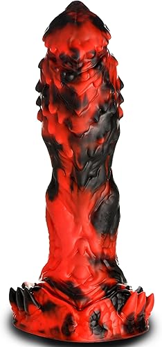 CREATURE COCKS Grim Reaper - Consolador de silicona para hombres, mujeres y parejas. Firme y flexible, base de succión fuerte, consolador de