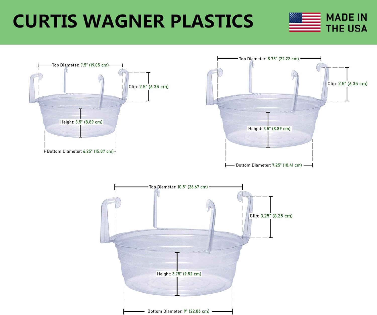 Curtis Wagner Plastics Hanging Wire Coco Basket Drip Pan (5-Pack) - 12-14 Inch - Fast & Easy Snaps, Used Indoors, Outdoors & Garden Potting : Patio, Lawn & Garden