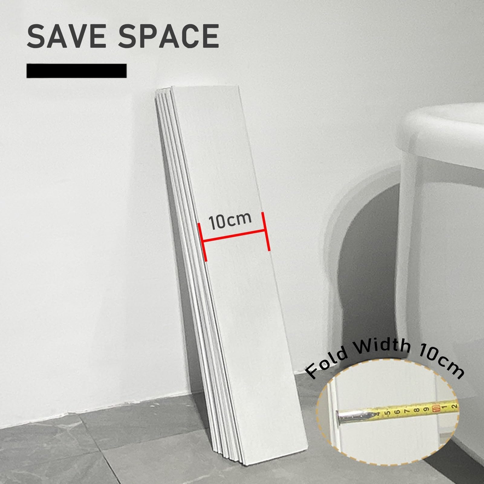Vasca da bagno impermeabile con copertura isolante pieghevole • Elegante design bianco (70 x 160 x 0,6 cm) per spa, relax e accessori da bagno per gli amanti del benessere