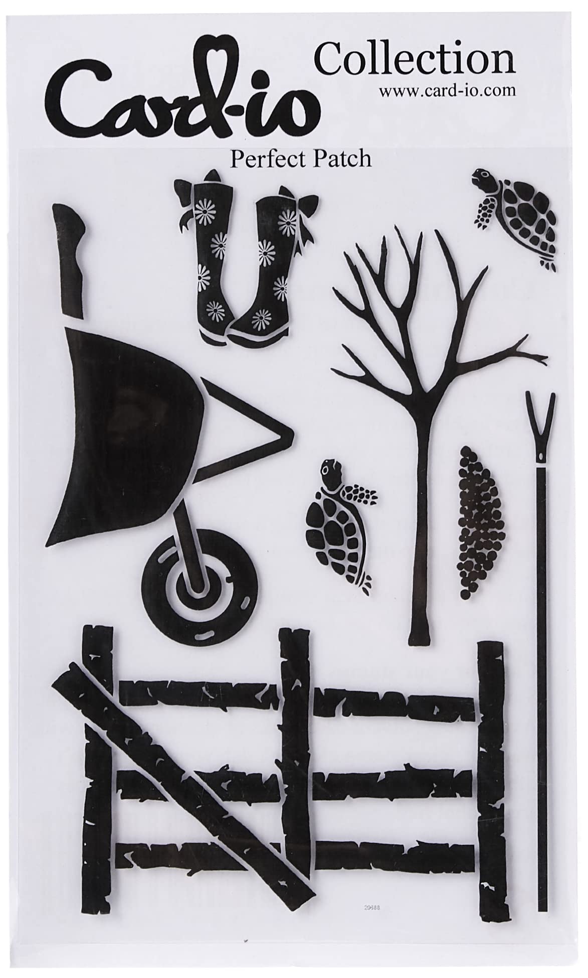 Card-Io Transparent "Perfect Patch Clear Stamp Set,