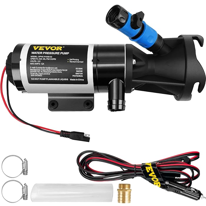 Buy VEVOR RV Macerator Pump, 12V/24V, 12 GPM Selfpriming Water Waste