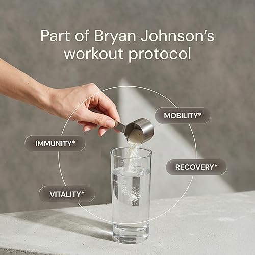 Miniatura 4 de Blueprint Bryan Johnson - Péptidos de colágeno hidrolizado en polvo – Tipo I, II y III de colágeno para mujeres y hombres – Suplemento de proteína