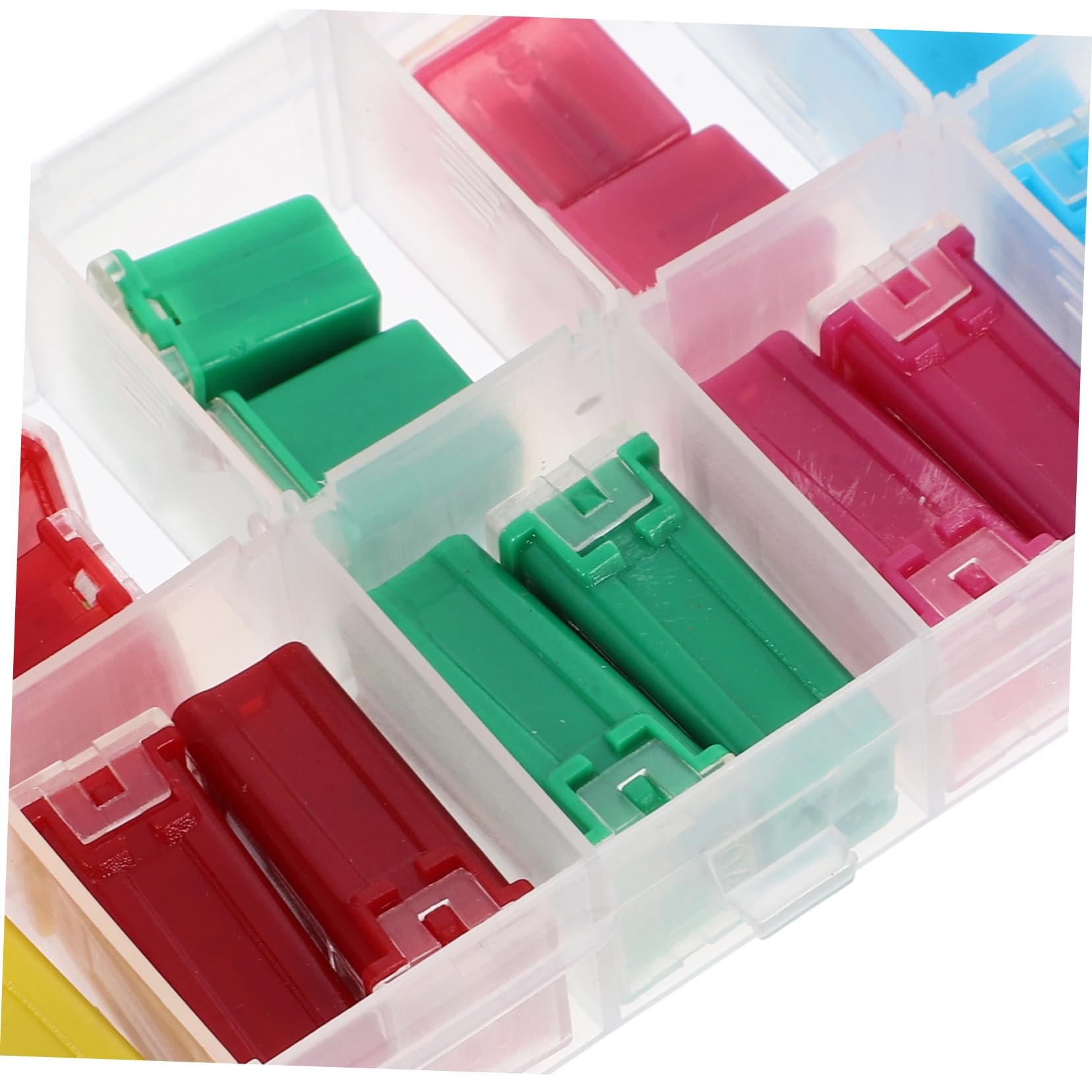 SOLUSTRE 80pièces Kit De Fusibles Automobiles Avec Boîte Plastique Assortiment De Sécurité Pour Voitures Et