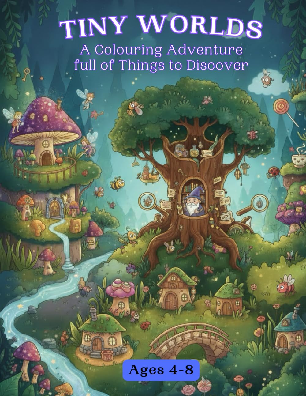 Tiny Worlds: A Colouring Adventure Full of Things to Discover