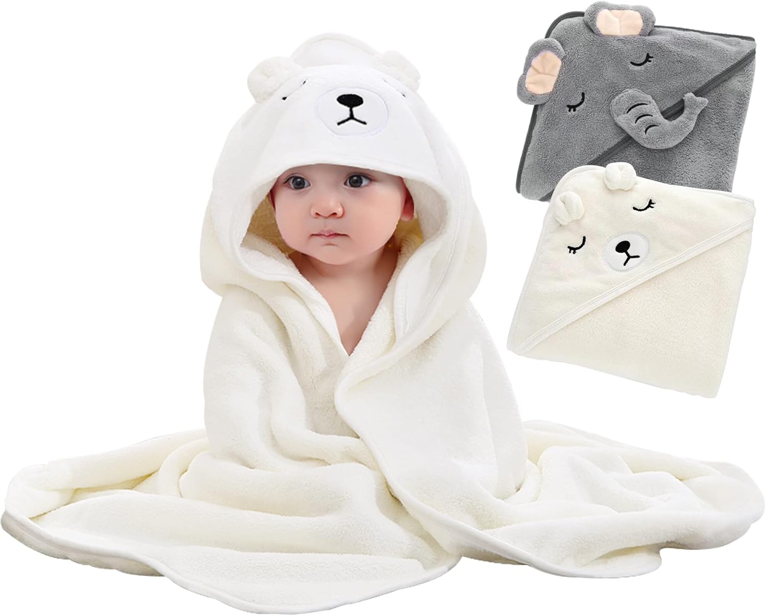 Panegy] バスポンチョ 赤ちゃん バスタオル お風呂上がり フード付き