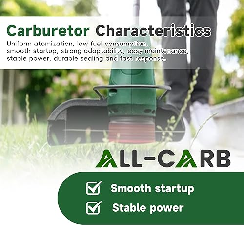 Miniatura 6 de ALL-CARB Kit de carburador FS55R de repuesto para Stihl FS45 FS46 FS46C FS55 HS45 FC55 FS55R FS55R FS55RC FS38 FS45C KM55R Recortadora de cuerdas