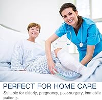 Vista 2 de ONEDONE Juego de sartenes de cama con 20 forros desechables y almohadillas súper absorbentes, sartén resistente para mujeres y hombres mayores