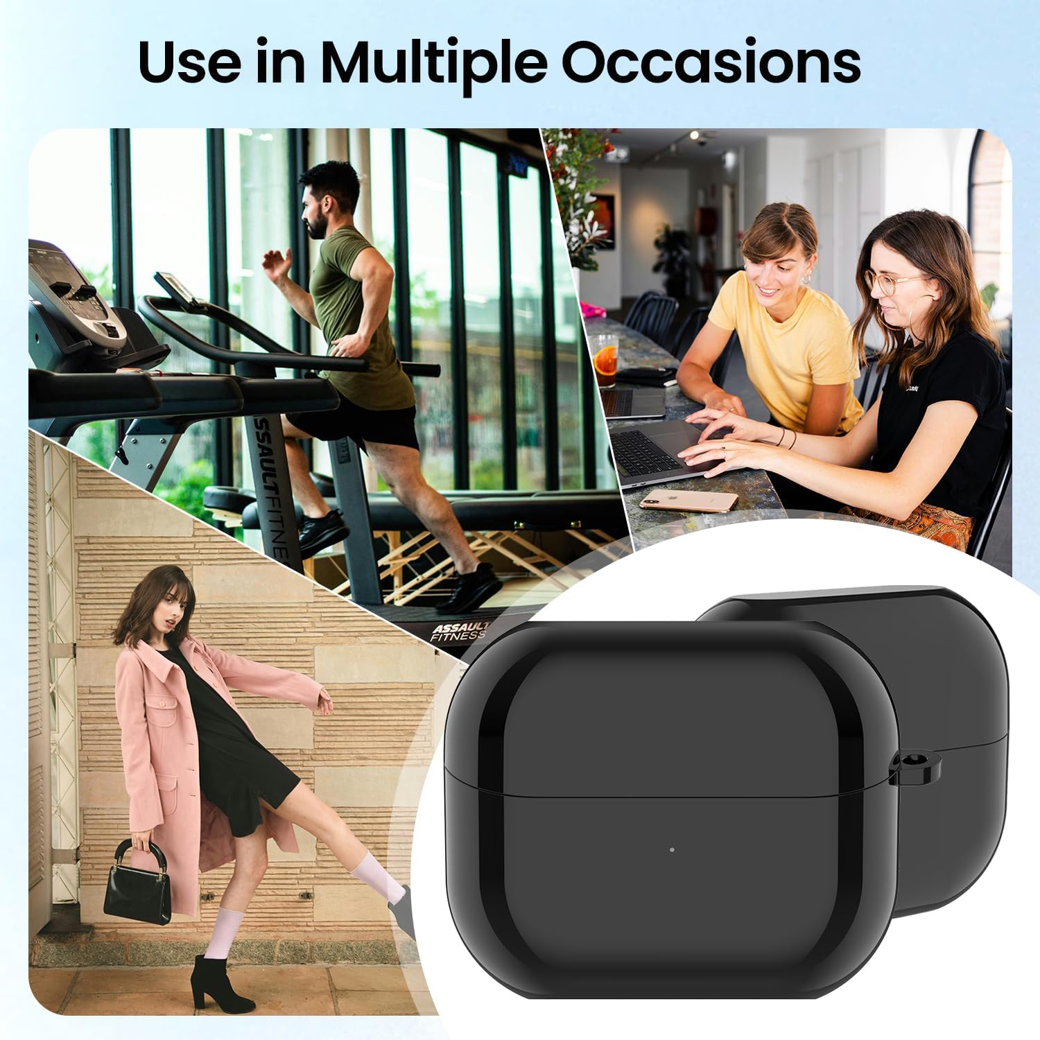 Charging Case for Samsung Galaxy Buds 3 Pro SM-R630 Replacement Charger Case Dock Cradle with USB C Cable Cord Station for Galaxy Buds 3 Pro Earbuds Accessories (Black)