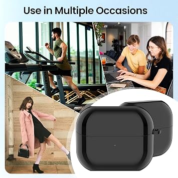 Charging Case for Samsung Galaxy Buds 3 Pro SM-R630 Replacement Charger Case Dock Cradle with USB C Cable Cord Station for Galaxy Buds 3 Pro Earbuds Accessories (Black)