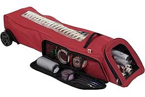 Rolling Gift Wrapping Paper Storage Containers with Super-Sized Wheels