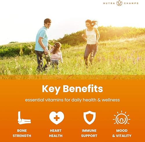 Vista 9 de NutraChamps Gotas de vitamina D 3 K2 para niños, vitamina D3 y K2 MK-7, vitamina D líquida para niños de 1000 UI, huesos saludables, corazón