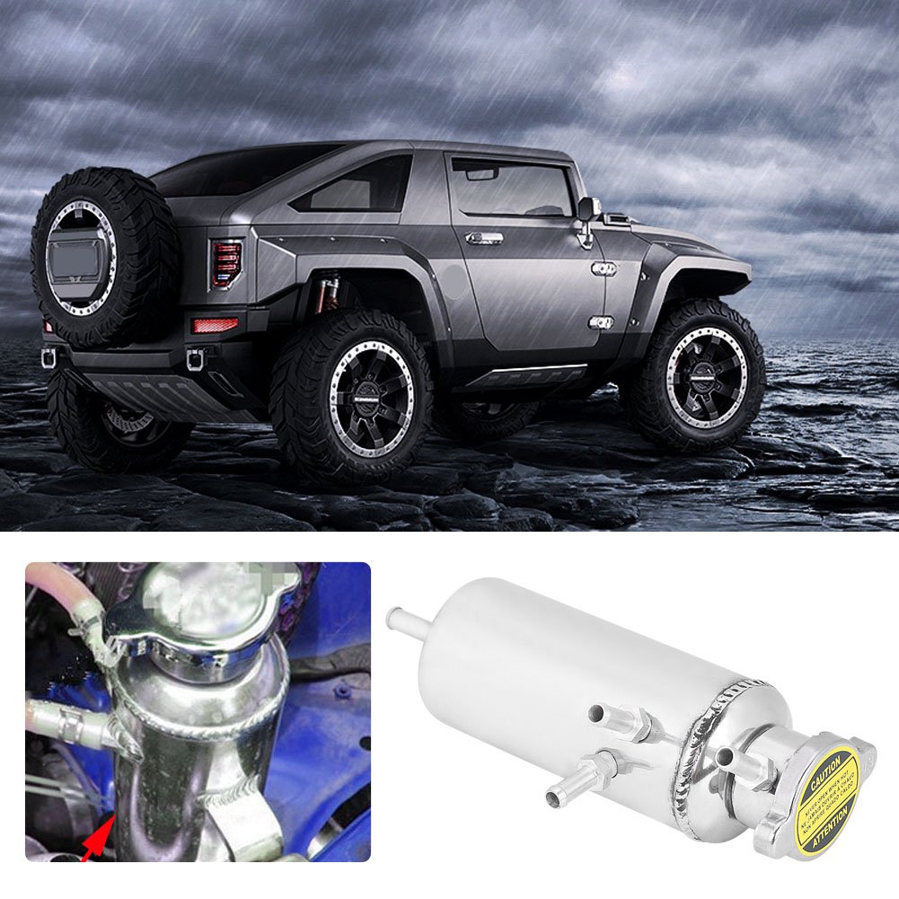 Universal 350ml Alluminio auto SUV Overflow Catch Serbatoio refrigerante Serbatoio refrigerante Kit