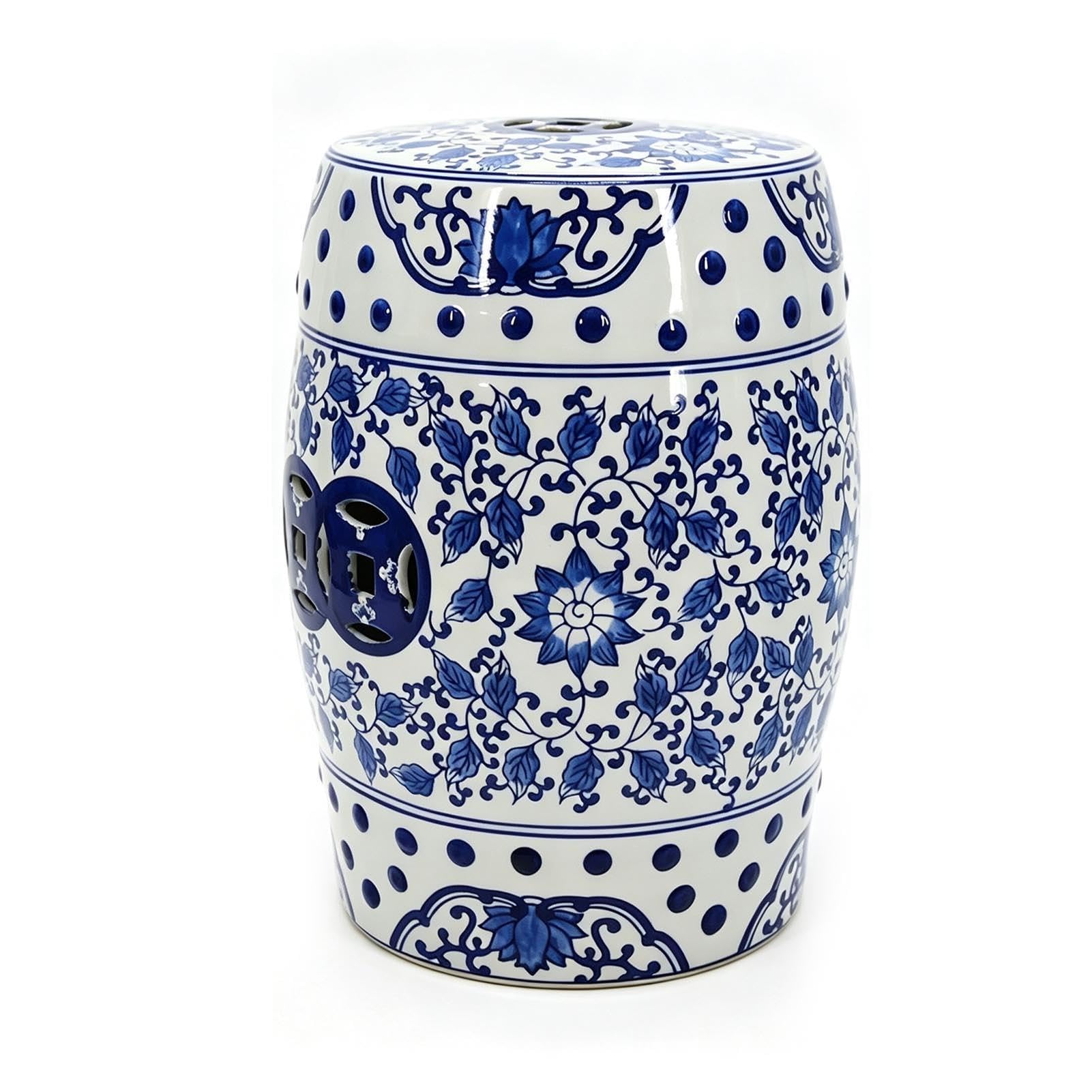 Ceramiczny Stołek Ogrodowy Chinoiserie Na Zewnątrz Dekoracyjny Stołek Do Perkusji Wewnątrz Na Zewnątrz Stolik Boczny Ręcznie Malowane Stołki Ogrodowe Na Patio W Ogrodzie Balkon Salon