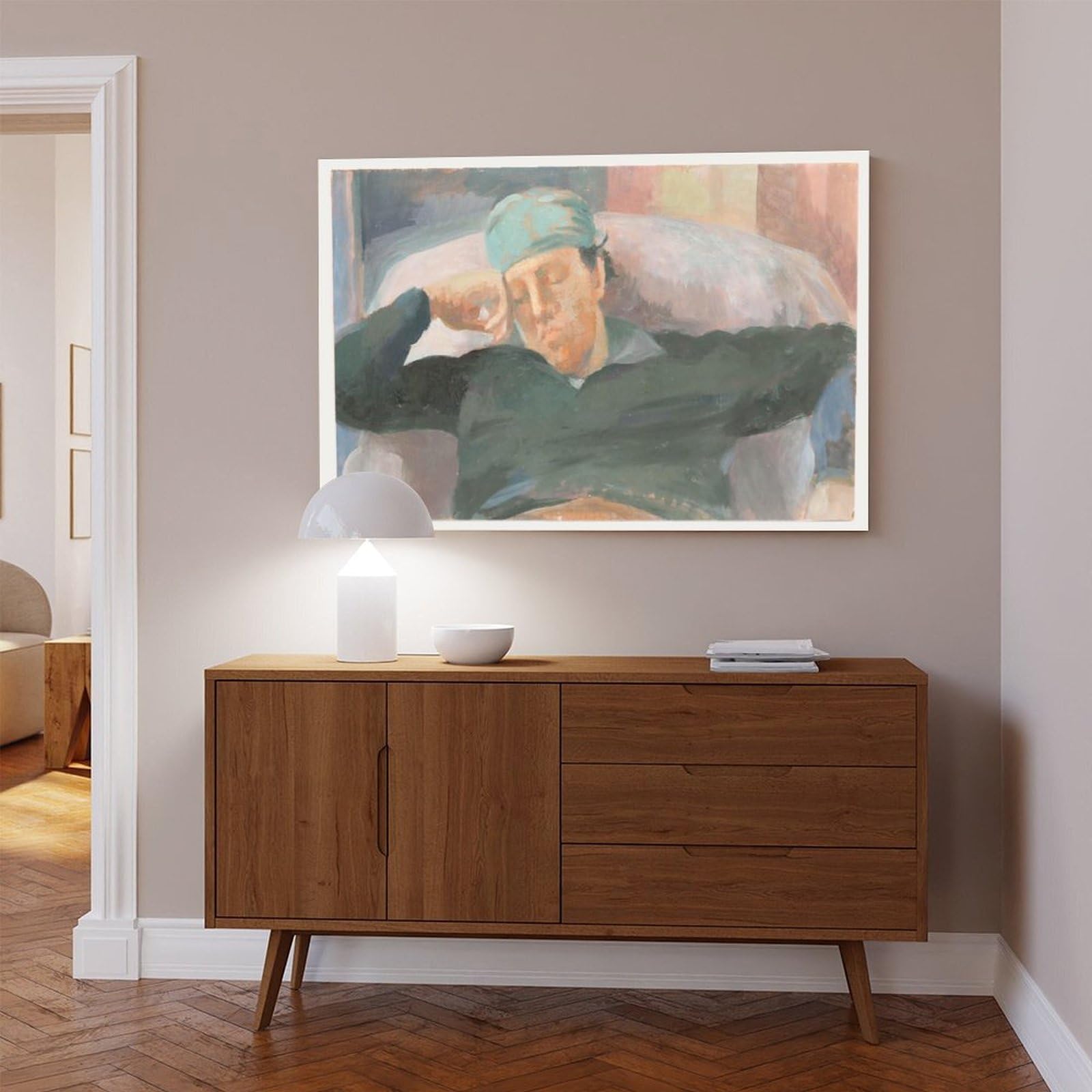 ANFOTCM Bernadette Kelly (b.1933) plakaty na płótnie sztuka ścienna sypialnia biuro pokój dekoracja prezent 60 x 90 cm