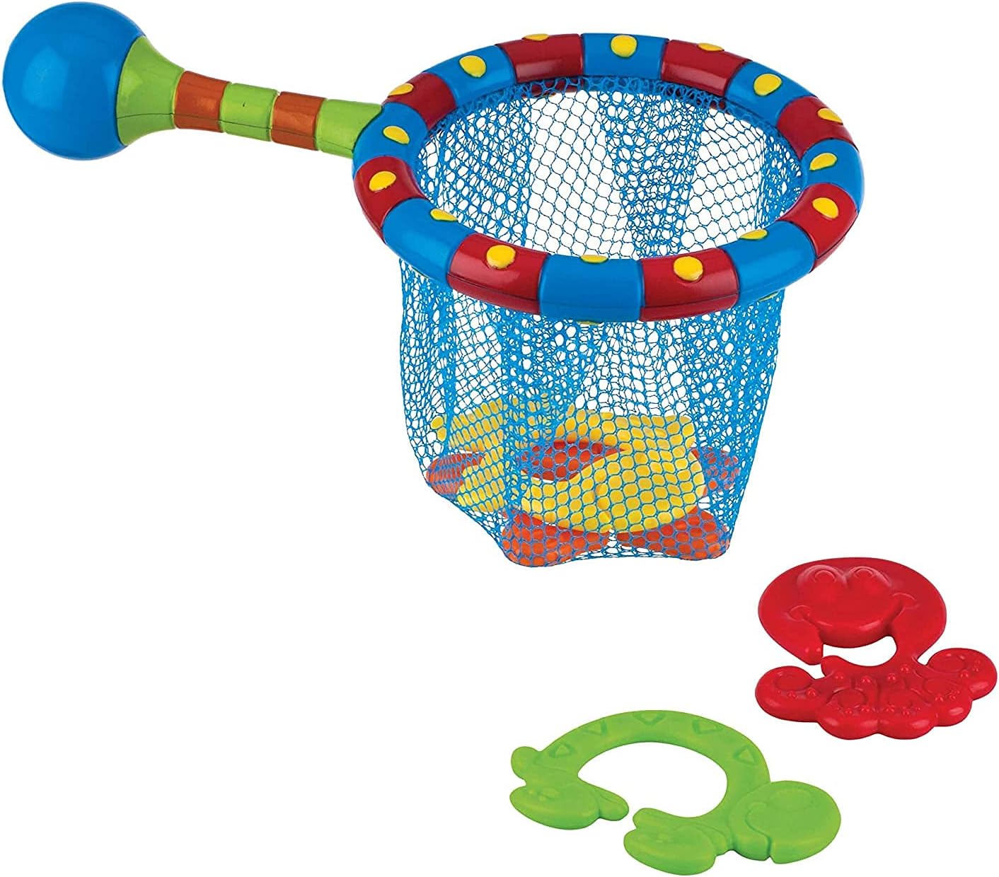 NubySplash n' Catch Bath Time Fishing Set, Includes Four Link Toys, 5"