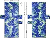 Vista 2 de Funda para silla de playa con bolsillos laterales, funda de microfibra para tumbona, piscina, tomar el sol, jardín, playa, hotel, fácil