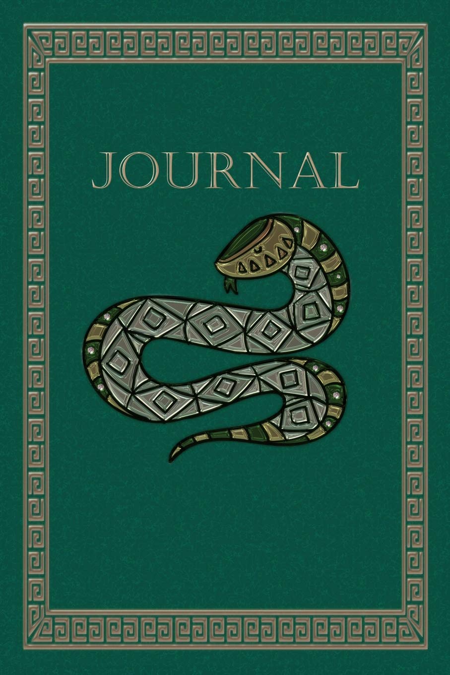 Green Snake Journal: Lined Notebook 6 x 9 in (15.2 x 22.9 cm)