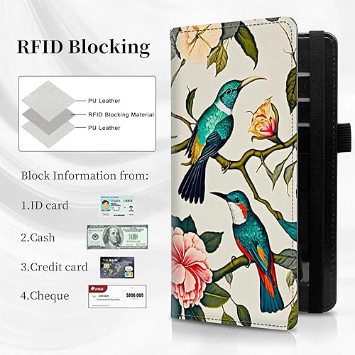 Vista 130 de Funda para chequera personal con diseño de tortuga marina verde, funda de piel sintética para hombres y mujeres, con ranuras para tarjetas, soporte