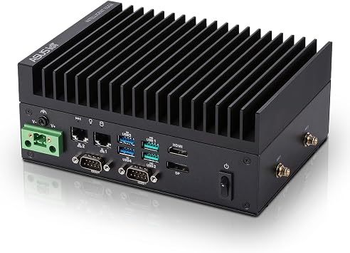 ASUS PE1100N Edge Computer for Edge AI/IoT, NVIDIA Jetson Orin Nano 4G, Arm System, 16GB LPDDR5, Fanless Compact Design, Dual LAN, HDMI, M.2 Expansion E/B/M, Dual SIM, 1224V, Business & Industrial