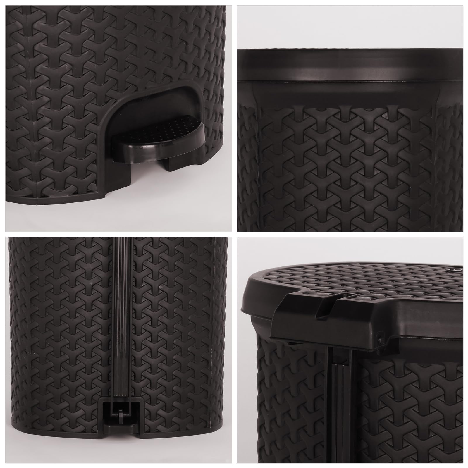 KOLORR Magnum 6L Dustbin - Dark Brown -5