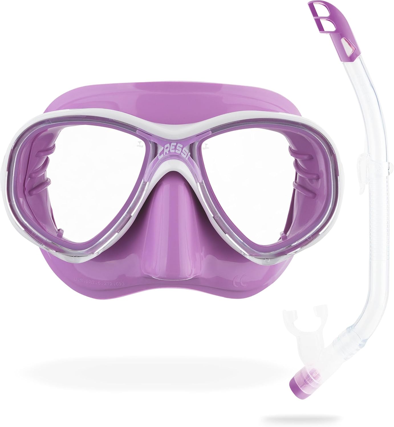Cressi Kids' Premium Snorkeling - White/Lilac