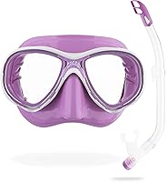 Vista 1 de Cressi Snorkel Premium para Niños - Blanco/Lila