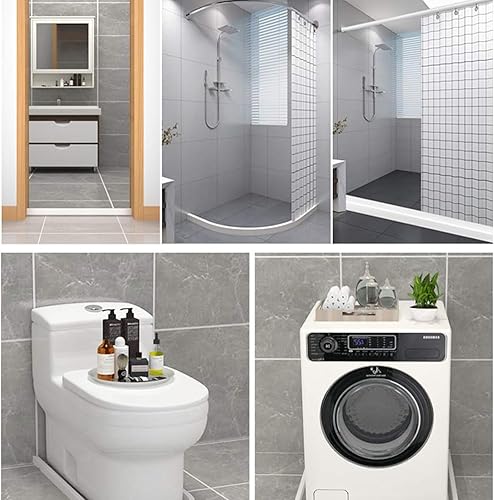 Miniatura 5 de Buthtub - Tapón de agua plegable para ducha, protector contra salpicaduras de agua, de goma, bloqueador de agua de silicona, separación seca y