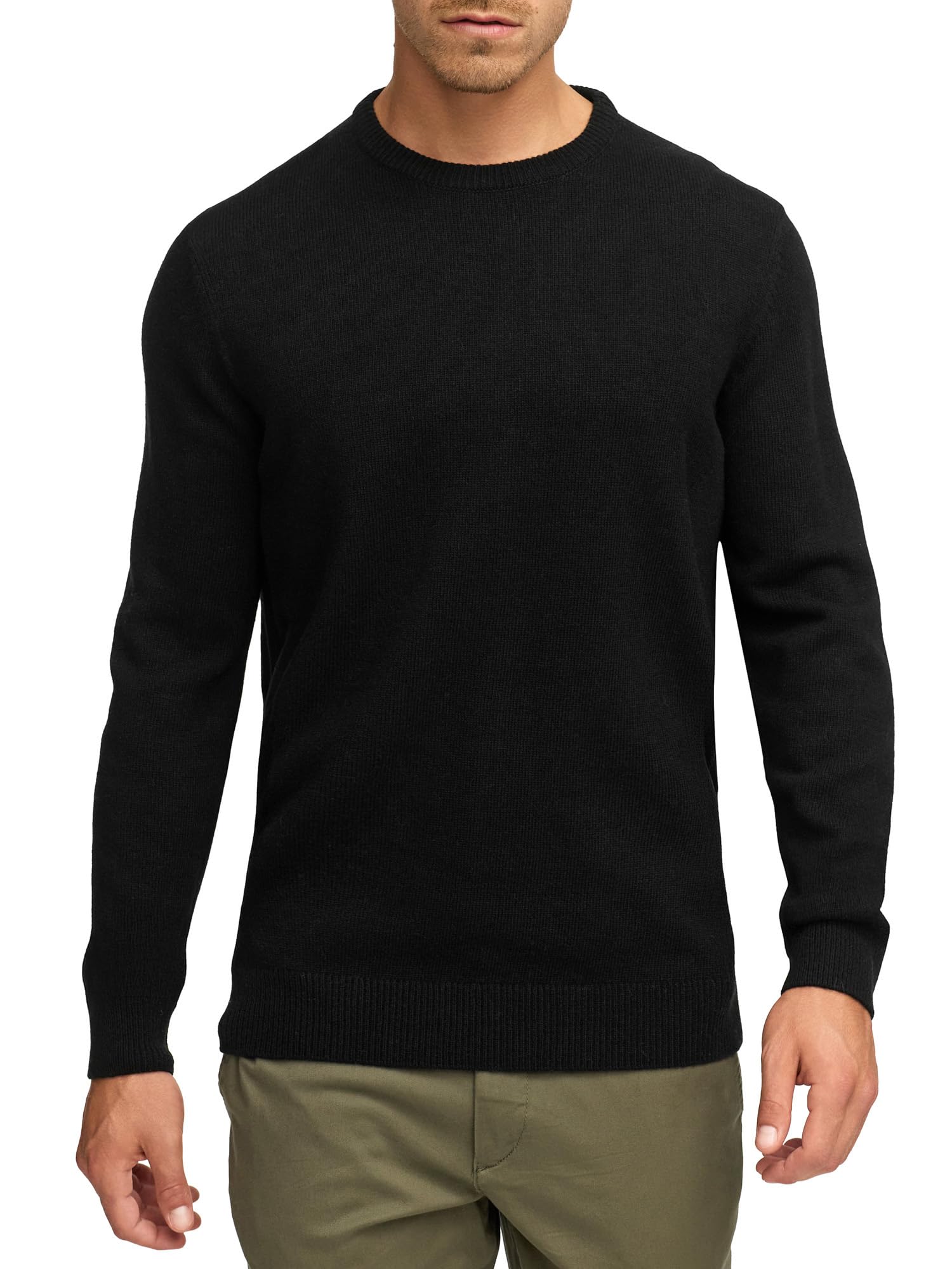 Indicode INMargous - Maglione da uomo con scollo rotondo, classico, a maglia fine, per uomo