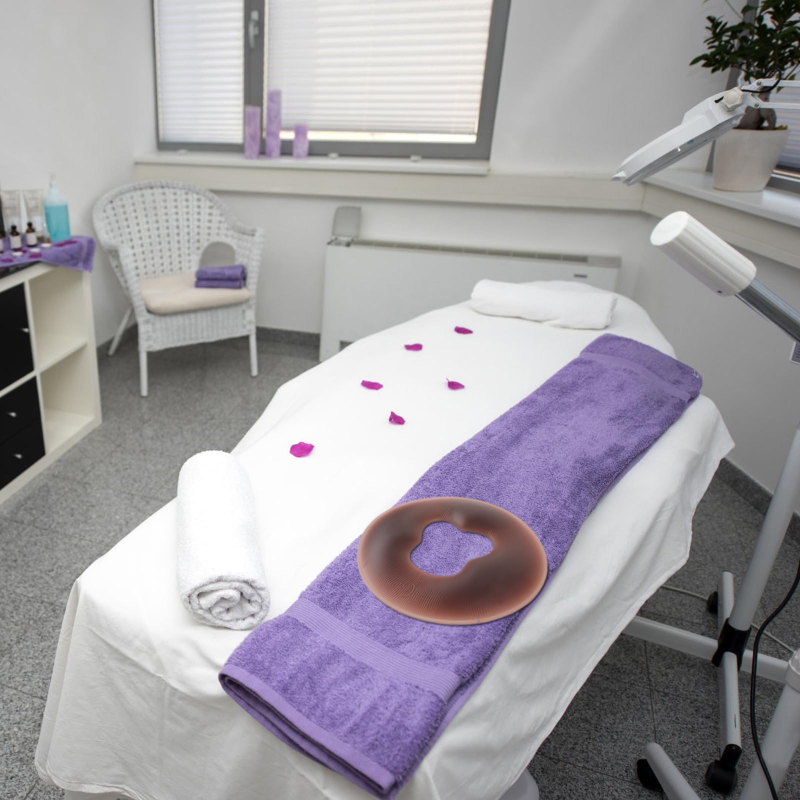 iplusmile Almohada Facial de Silicona para Masaje en Salón SPA, Forma Especial, Material Amigable Piel, Cómoda para Cara y Cabeza en Casa o Salón