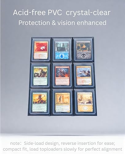 Miniatura 3 de Carpeta Toploader - Capacidad para más de 288 cargadores superiores para tarjetas, carpetas de 9 bolsillos superiores con fundas para tarjeteros