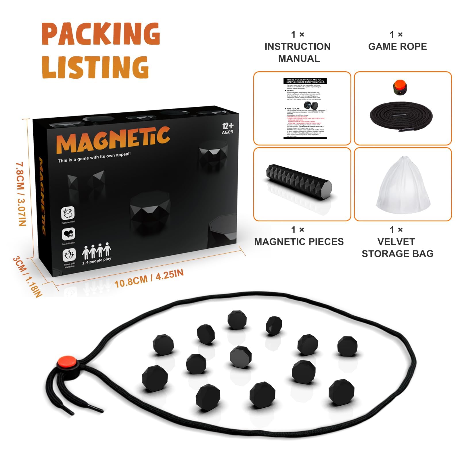 Magnetic Chess Set, Strategic Magnet Chess Game with Foldable Board, Classic Magnets Board Game for Family Entertainment - Image 2