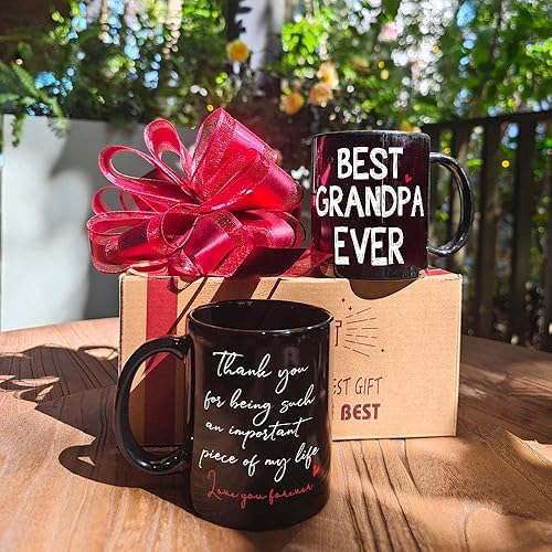 Miniatura 8 de FALJIOK Taza de café novedosa para papá, divertida taza de café de regalo para papá, padre, abuelo, el mejor regalo para hombres de hijo, hija y