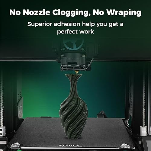 Miniatura 4 de Sovol Filamento PLA para impresora 3D, materiales de impresión de carrete de 4.4 lbs (4.4 libras), estanqueidad del cableado, precisión dimensional