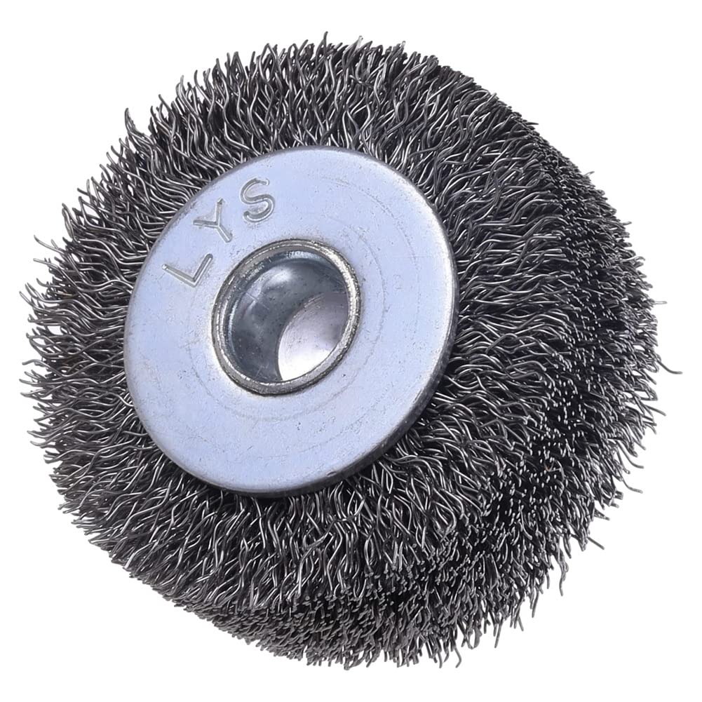 Cepillo Rueda Alambre para Accesorio Taladro, EliminacióN óXido Pintura 2 Pulgadas, Alambre Acero Al Carbono 0.0118 Pulgadas, VáStago 1/4 Pulgadas, 20000 RPM, 2 Piezas