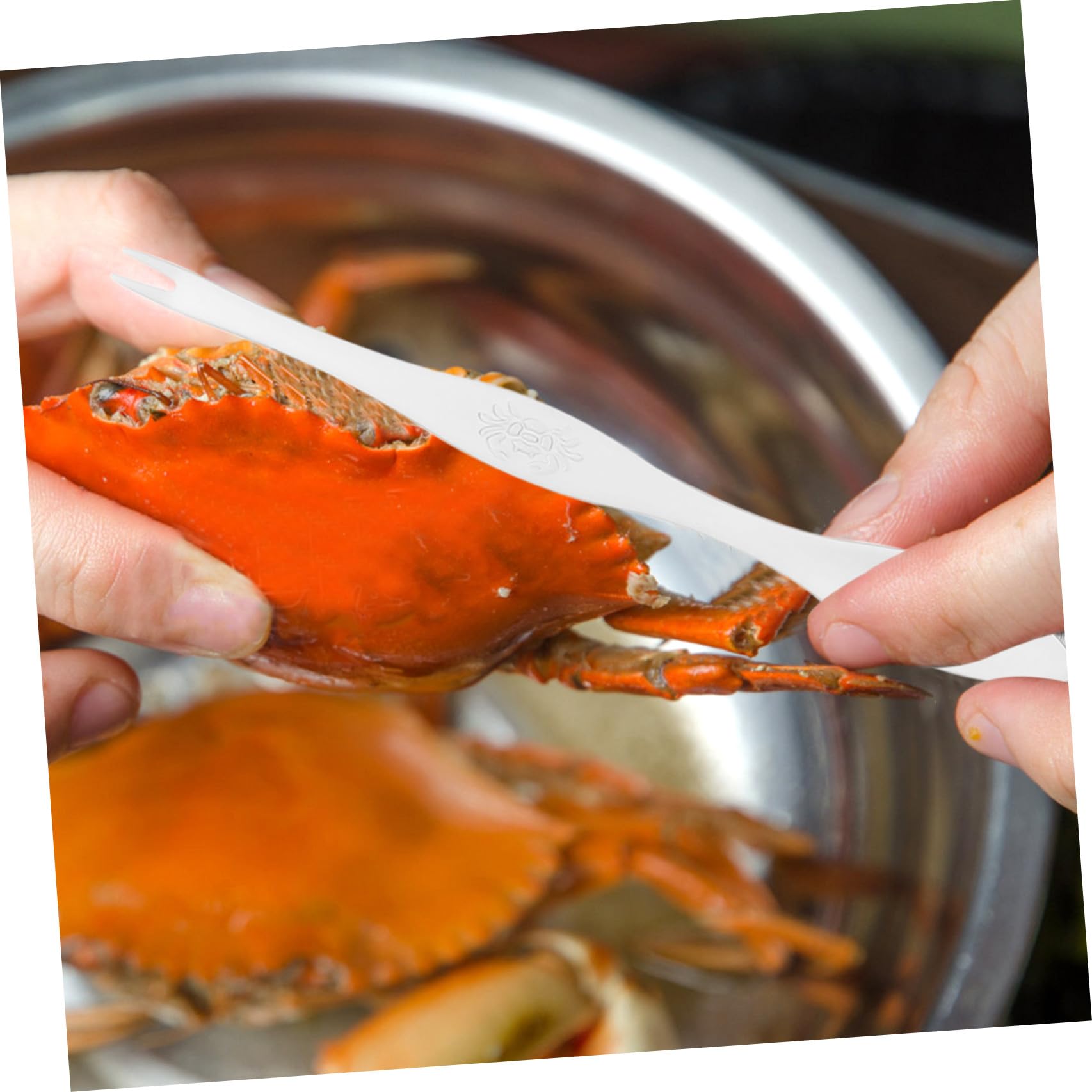 Set Pinza per Crostacei in Acciaio Inossidabile, Utensili per Cucina Sicuri per Mangiare Crostacei, Include Strumenti Apri Guscio Granchio, per Frutti di Mare